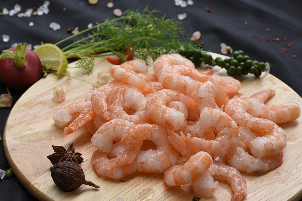 Steamed PD White Leg Shrimp IQF